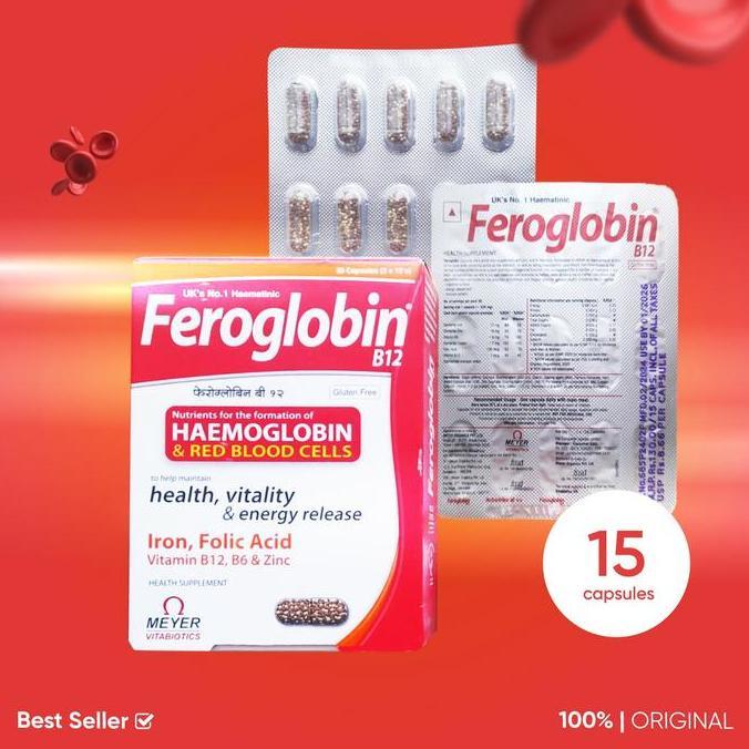 Healthy- Feroglobin Vitabiotics Kapsul - Penambah Darah