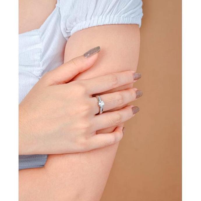 Sparkling- Panlandwoo - Cincin Wanita Nobel - Cincin Cewek Elegan Simple Mewah
