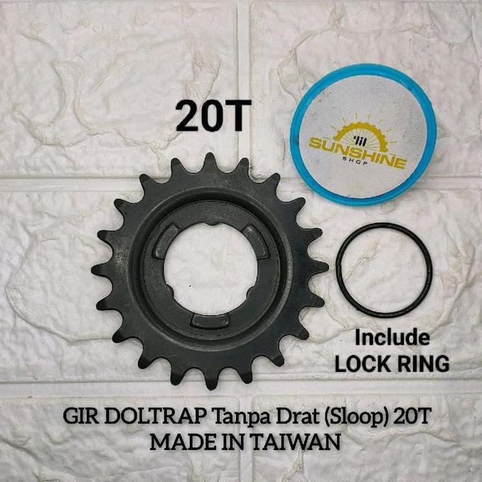 Sprocket Gir COG 20T Hub Bos Torpedo Doltrap TANPA DRAT Include Lock Ring Gear Sepeda FIXIE