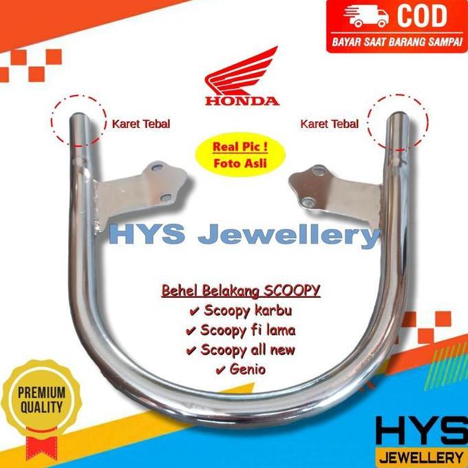 HYS Begel Behel Jok Genio Scoopy New 2023 2022 2021 2020 - Fi Injeksi - Karbu Lama - Variasi Motor S