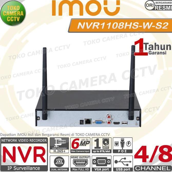 NVR WIFI WIRELESS IMOU 8CH NVR 8 CHANNEL