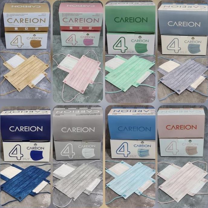 Masker Earloop 4Ply Warna Careion 1Box 50Pcs Part 3