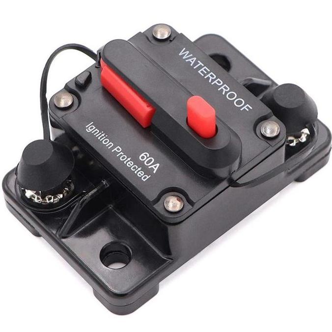 Circuit Breaker Fuse Reset Dc12V-24V Circuit Breaker 50A 60A 100A Circuit Breaker Dc Untuk Car/Boat/