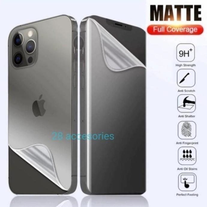 SHARP AQUOS SHV40 R2 ANTI GORES JELLY HYDROGEL DEPAN BELAKANG MATTE