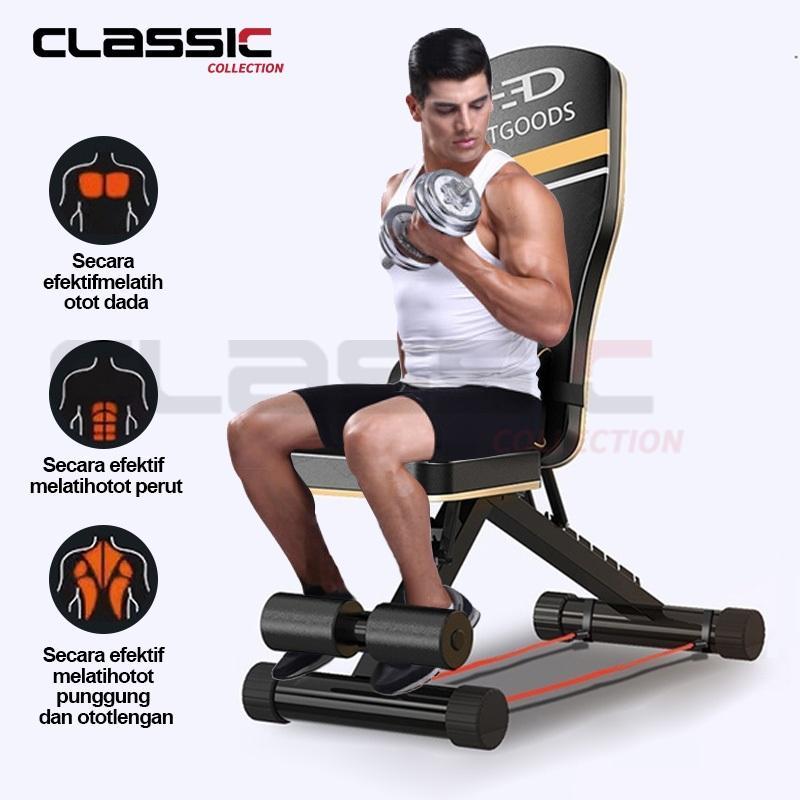 Adjustable Bench Press Bangku Sit Up Multifungsi Olahraga Fitness Bench Kursi Gym/Dumbbell Sit Up Be