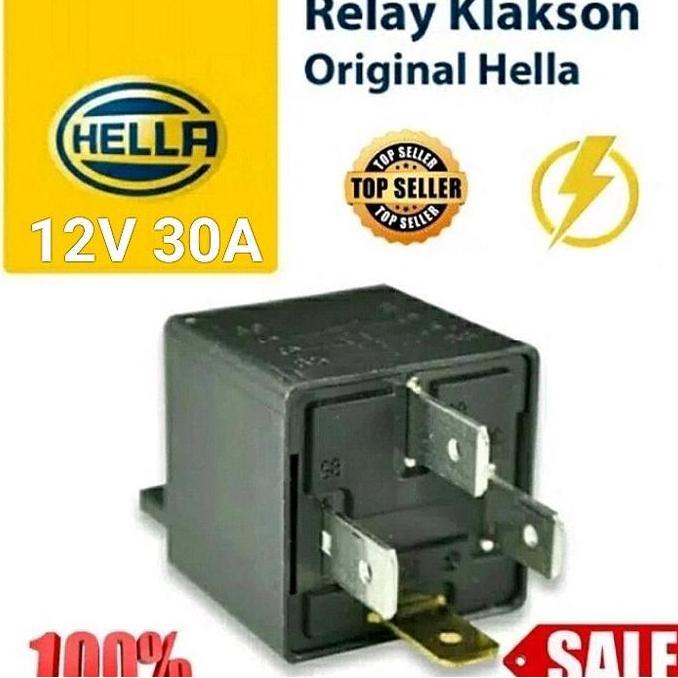 Relay Klakson 12V 30A Hella Relay Hella 12V 4Pin Relay 12V 4 Kaki Relay Klakson 12V 4 Kaki Relay 4Ka