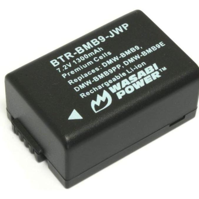 TERLARIS WASABI POWER BATTERY & CHARGER FOR PANASONIC DMW-BMB9 DMW-BMB9E DMW BMB9 BMB9E LUMIX DC FZ8