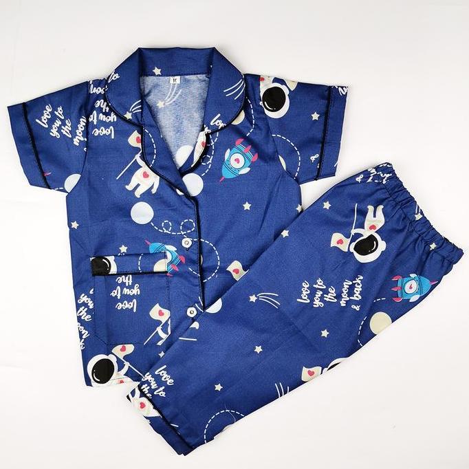 Dreacht- Piyama Anak Balita 1 S/D 4 Tahun Lengan Pendek Motif Cute Full Bisban Katun Mikro