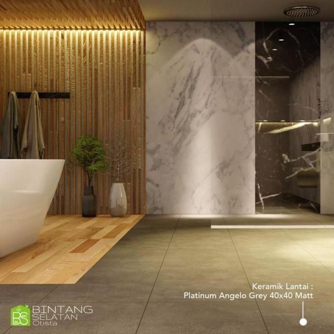 Keramik Lantai Platinum 40X40 Angelo Grey