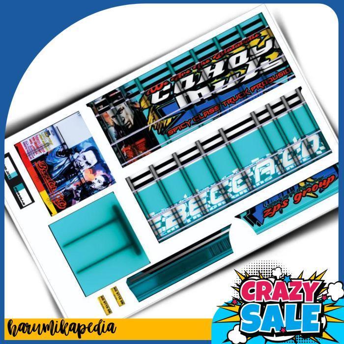 Pola Stiker Truk Oleng Ukuran Besar 2 Lembar