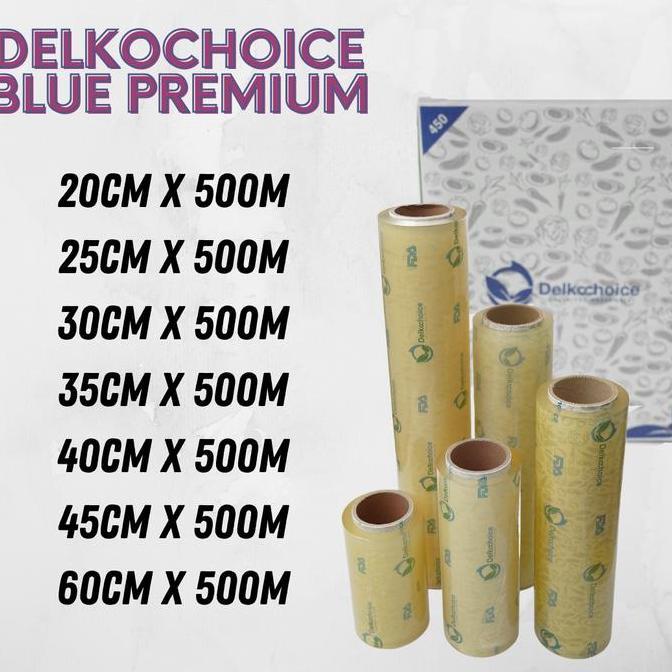 PLASTIK FOOD WRAP / CLING WRAP - DELKOCHOICE BLUE ECONOMICAL