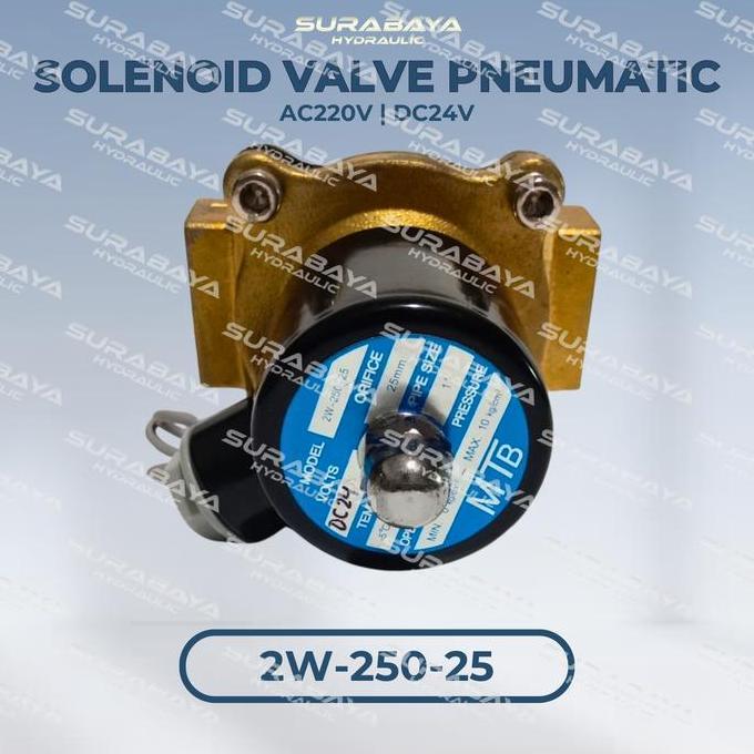 HARGA DISC - 2W-250-25 | Solenoid Valve 2W 250 25 Pneumatic AC220V DC24V AC 220 DC 24 2 W 250 25