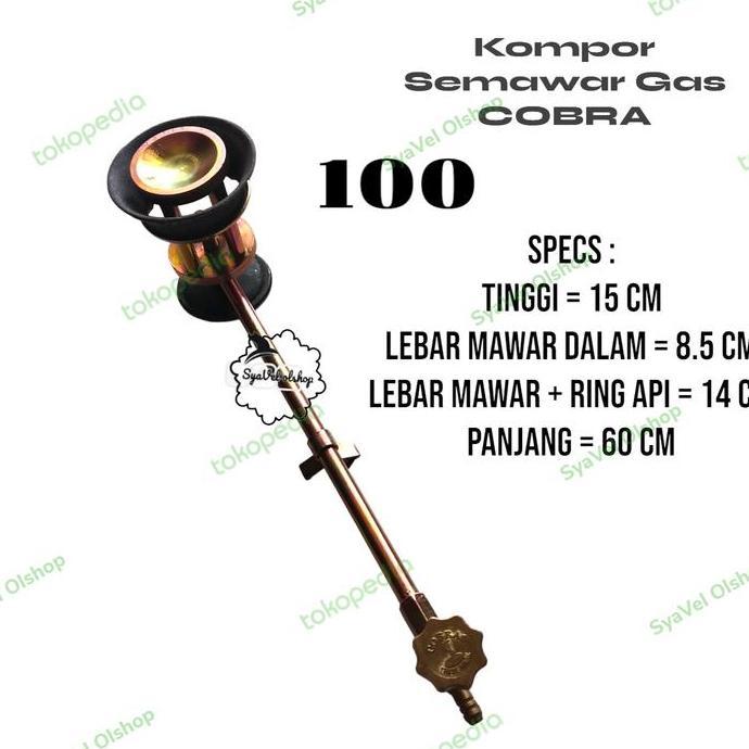 kepala kompor semawar gas cobra 100