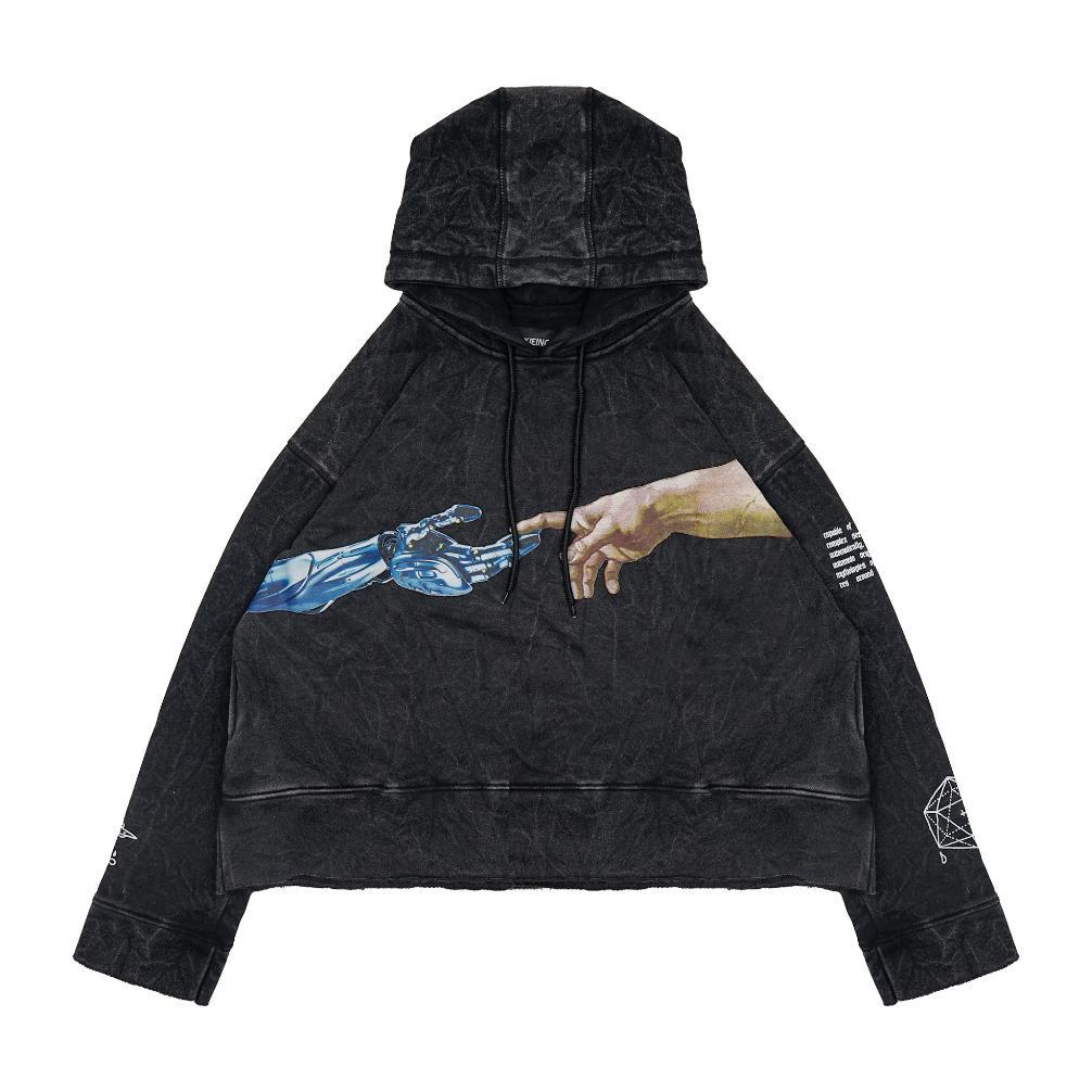 Termurah / Hot Sale Moxie Hoodie Crop Washed Unfinish Oversize Touch