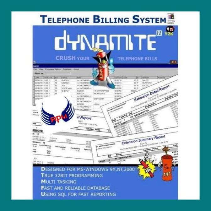 TERMURAH - Software billing system pabx telephone Dynamite(Standart) pencatat pulsa Usb