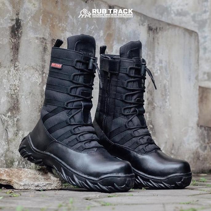 Rubtrack - Sepatu Pdl Rubtrack Ninja Jaguar Sepatu Safety Ujung Besi Pria Kulit Asli