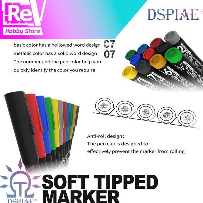 Modello- Dspiae Soft Tipped Marker Acrylic