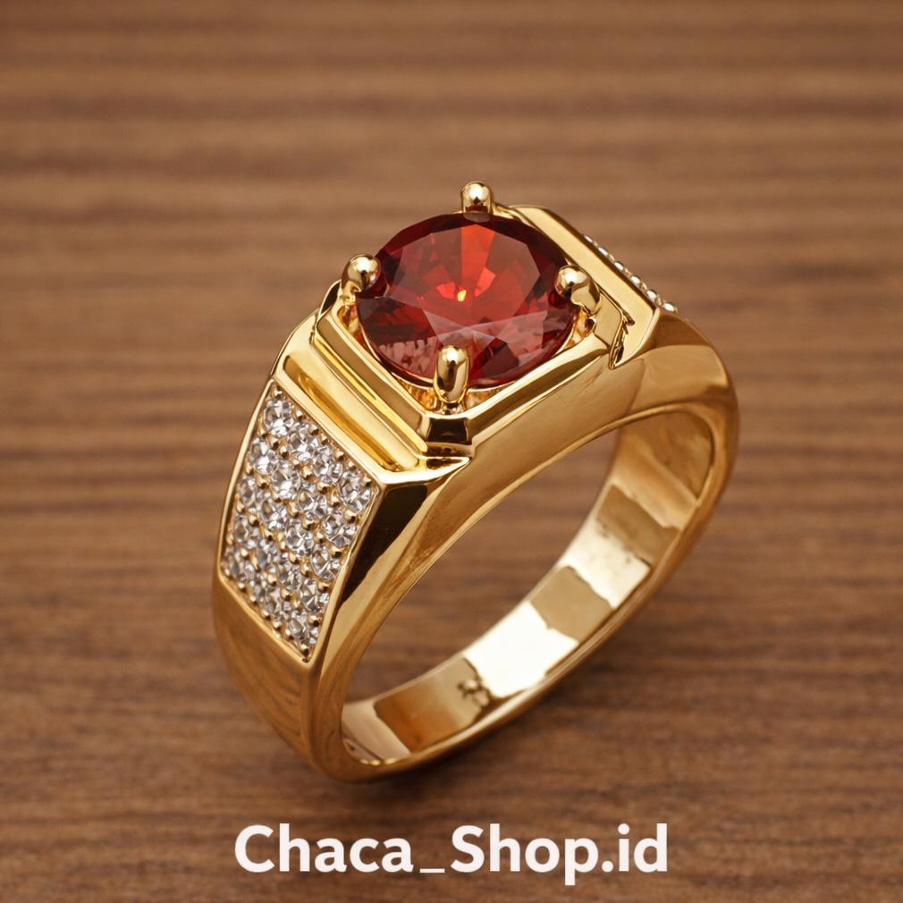 Garansi Cincin Pria Batu Alam Terbaru Cincin Titanium Elegan & Kuat | Batu Akik Fashion Maskulin