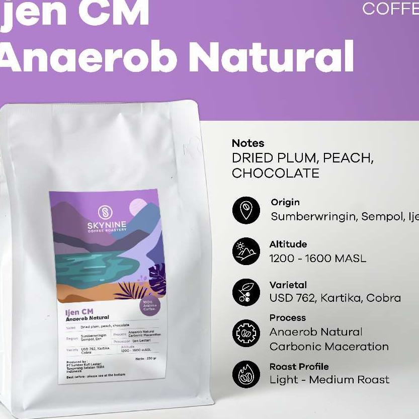 Kopi Arabika Ijen Cm Anaerob Natural Roasted Beans