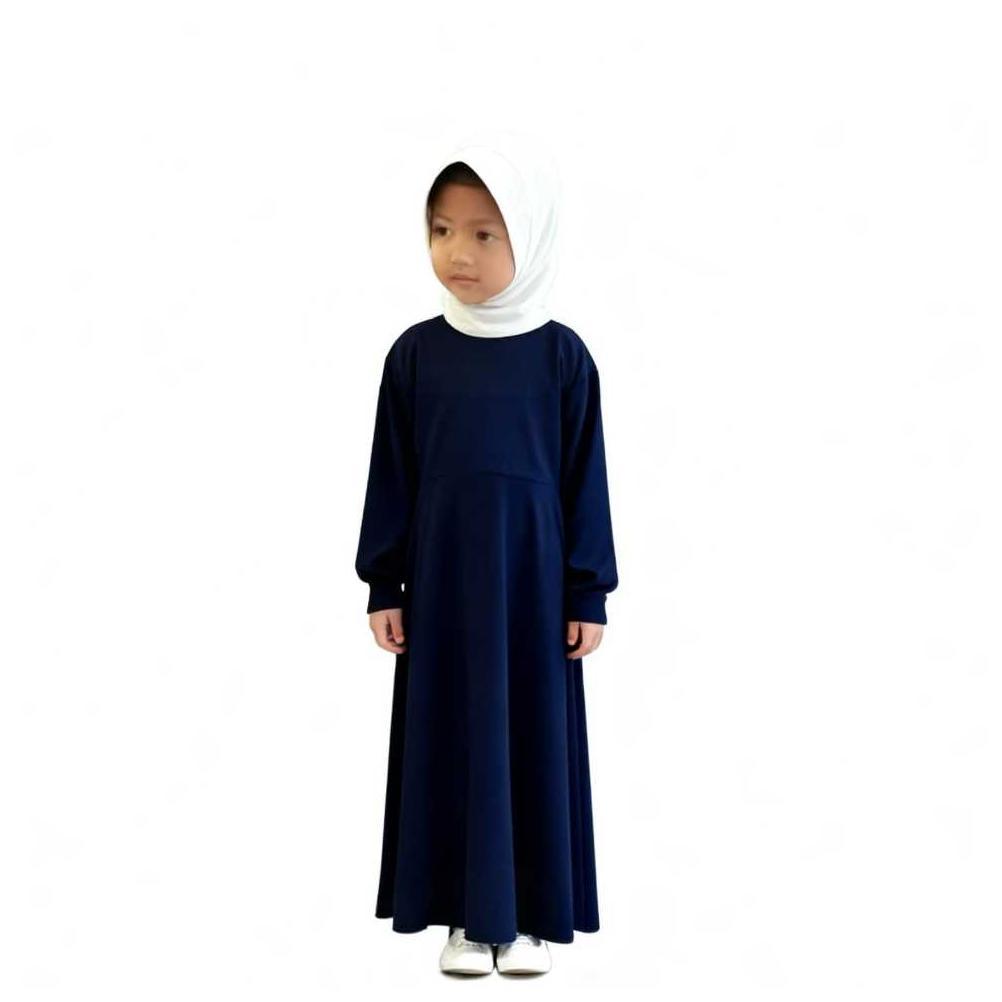 RECOMMENDED GAMIS ANAK PEREMPUAN POLOS 7-15 TAHUN JERSEY PREMIUM