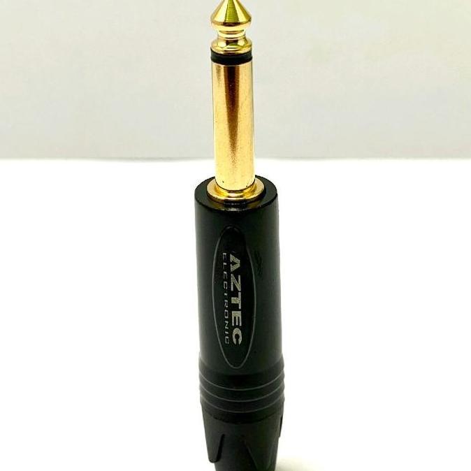 Mogami Kabel Gitar Anti Noise 2524 Original 1 Meter Dengan Jack Akai Mono Aztec Gold - kabel warna H