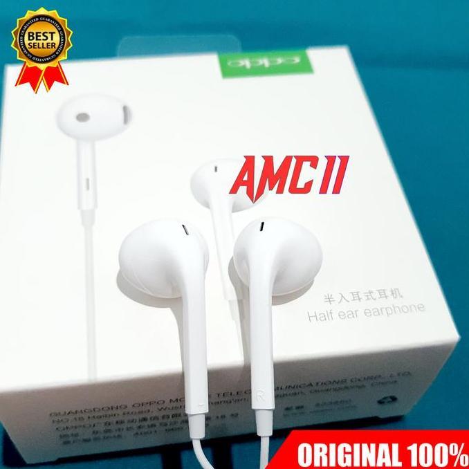 Headset Earphone Oppo F7 F7 Youth F9 F11 F11 Pro Find X ORIGINAL 100%