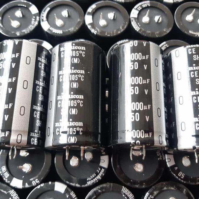 NICHICON 50V SUPER BLACK ELCO NICHICON 10000uf 50 V 50V ORIGINAL ASLI