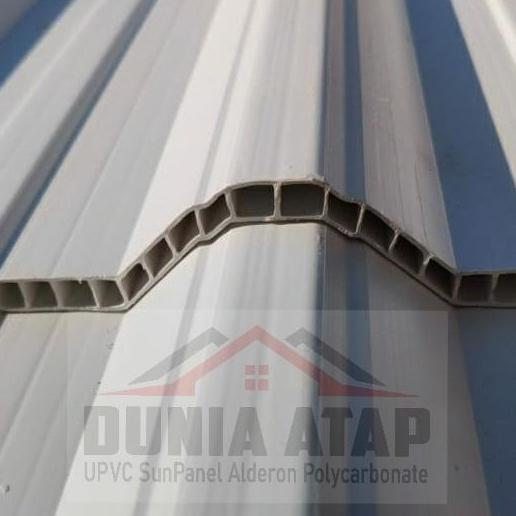 TERLARIS Atap uPVC SUN PANEL Double Layer Garansi 10 Tahun Tahan Asam Garam & Sinar UV Ideal untuk B