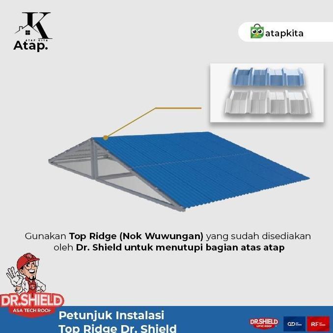 TERLARIS Nok UPVC Trimdeck OD1000 / Nok Spandek Dr.Shield / Karpus / Wuwungan gratis ongkir