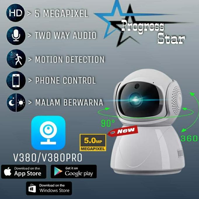 IP CAM CAMERA CCTV MINI WIRELESS 5MP APP V380/V380 PRO