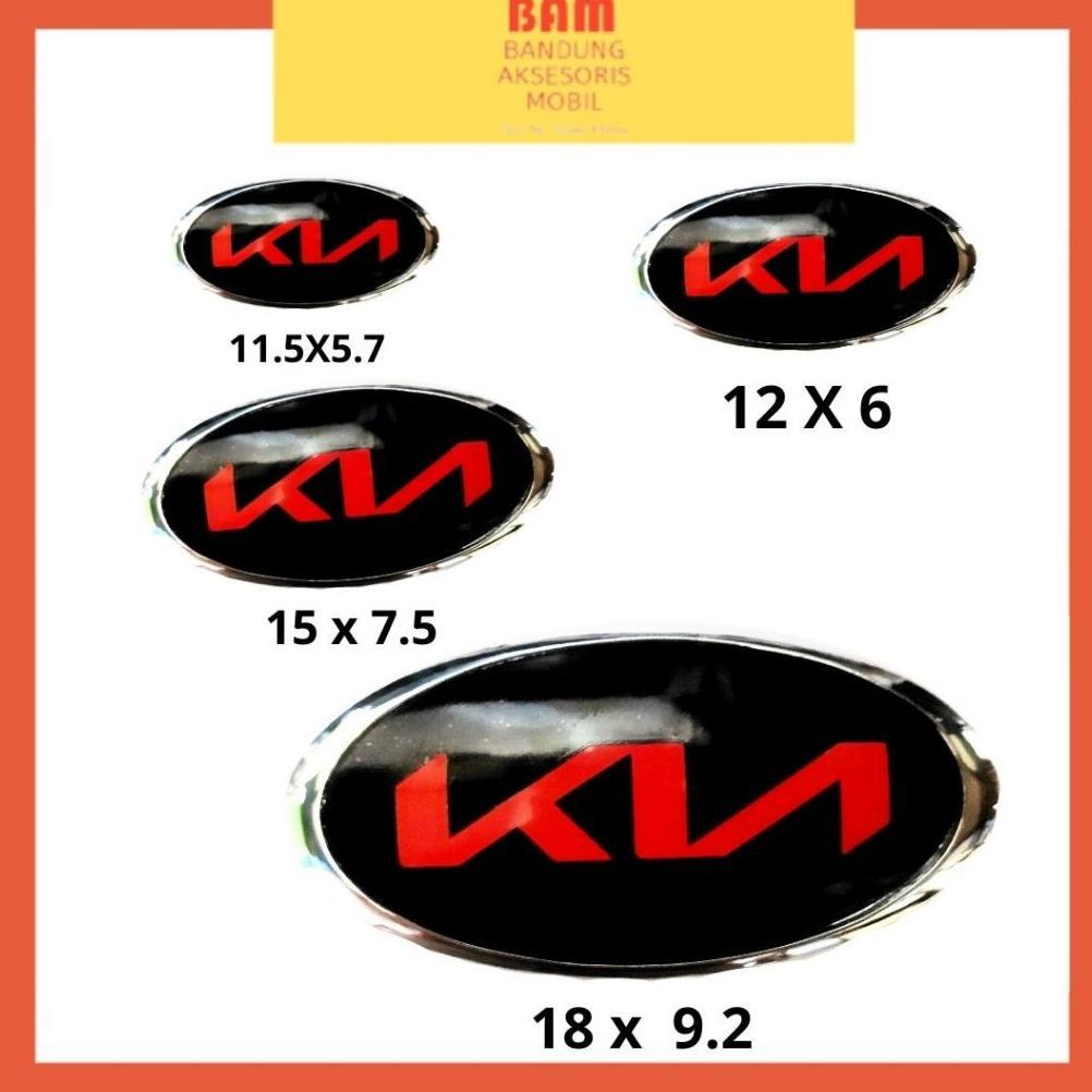 Emblem Logo Mobil New KIA Lux Merah