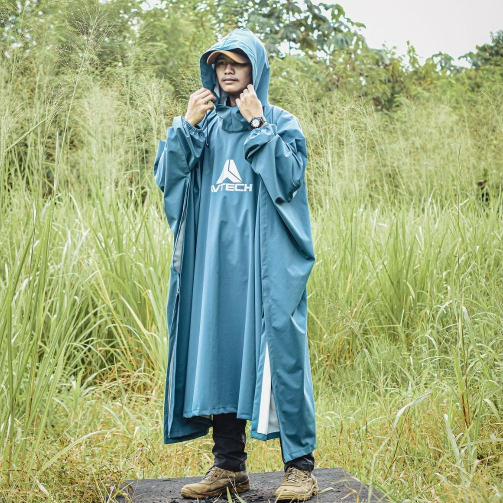 AVTECH - Jas Hujan Ponco Lengan Kelelawar Mantel Outdoor Gunung Waterproof Ultralight - LAWA