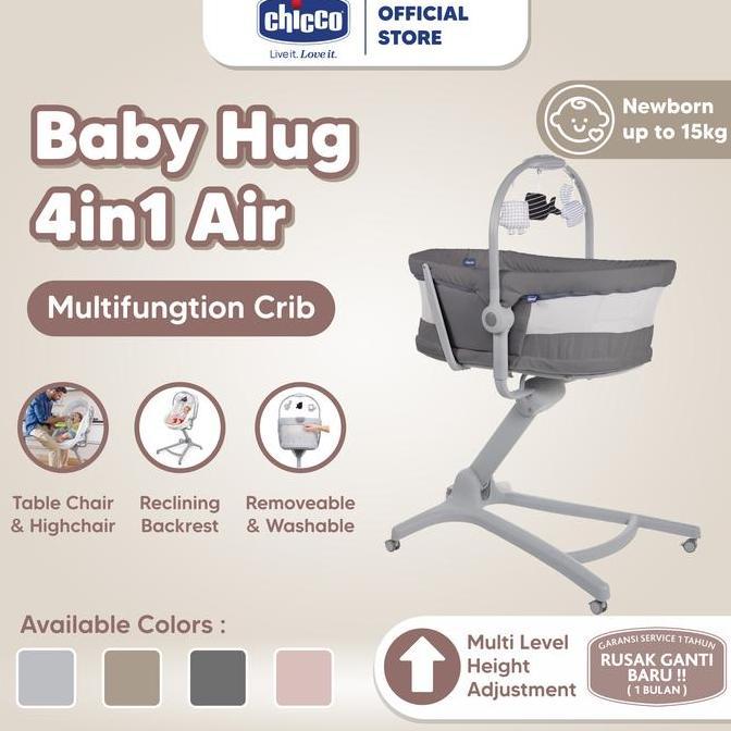 TERLARIS CHICCO BABY HUG 4 IN 1 AIR / TEMPAT TIDUR BAYI MULTIFUNGSI KURSI ANAK / TEMPAT TIDUR ANAK /