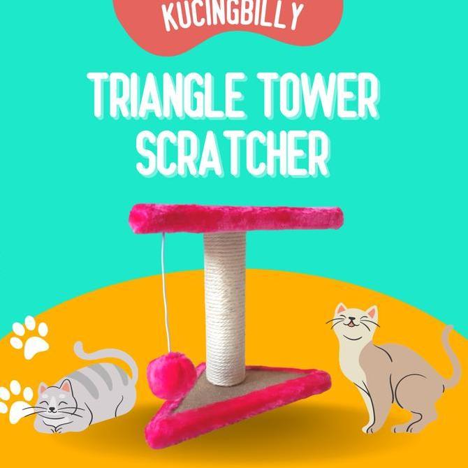 Triangle Tower Scratcher Garukan Kucing