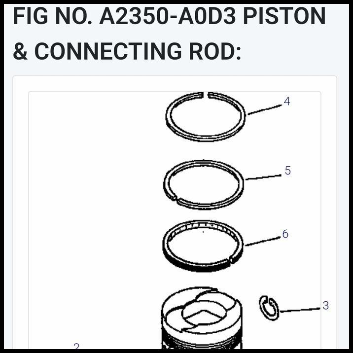 HOT DEAL 6209-31-2400 RING PISTON 6D95L 