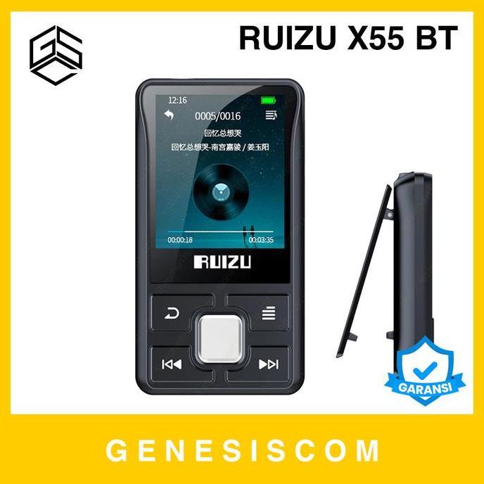 MP3 MP4 Player RUIZU X55 Bluetooth Wireless 8GB - Portable DAP Digital Music Audio Player HiFi Porta
