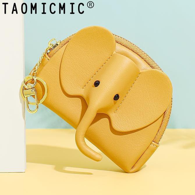 Dompet Wanita Taomicmic Dompet Koin Wanita Dompet Gajah Gantungan Tas Y8909 Bahan Kulit Pu Leather P