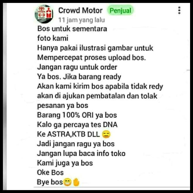 BEST DEAL KARET GARPU KOPLING AVANZA XENIA 1500CC 2012-2016 *ORI TYT 100%* 