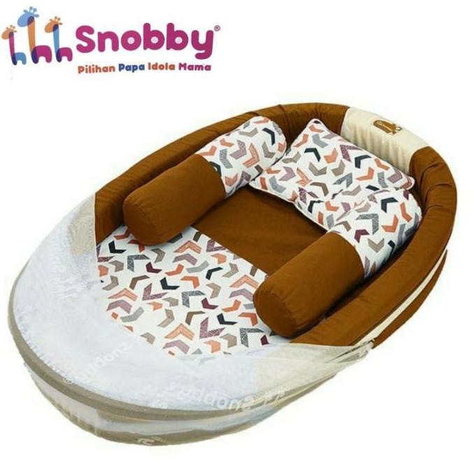 TERLARIS SNOBBY SET KASUR KOLAM JUMBO + KELAMBU + 2 GULING + 1 BANTAL | KASUR KOLAM ARTSY BAYI BABY 