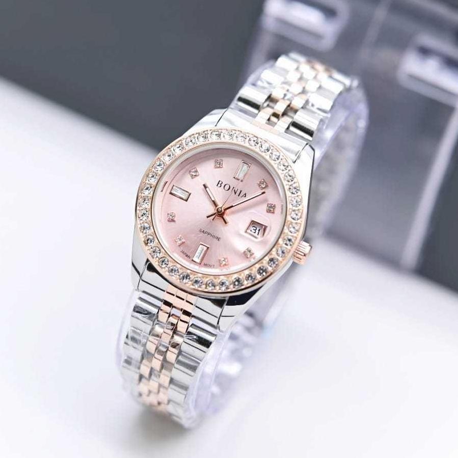 PROMO JAM TANGAN WANITA BONIA 6169 FASHION RANTAI BEST WATCH