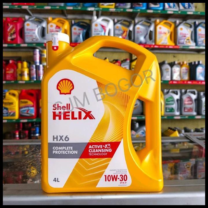 BEST DEAL SHELL HX6 10W 30, SHELL HELIX HX6 10W30 KEMASAN GALON, 4LT 