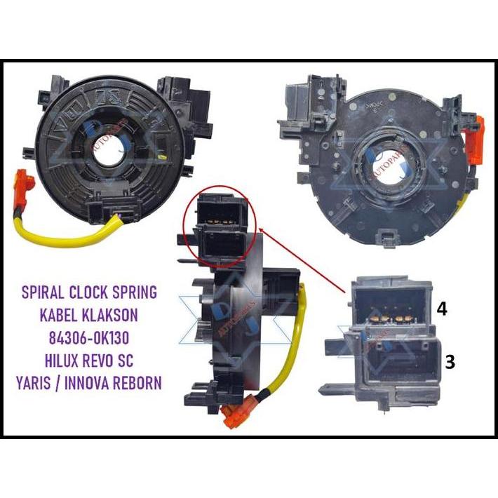 HOT DEAL KABEL SPIRAL KLAKSON INNOVA REBORN HILUX REVO SC YARIS 84306-0K130 