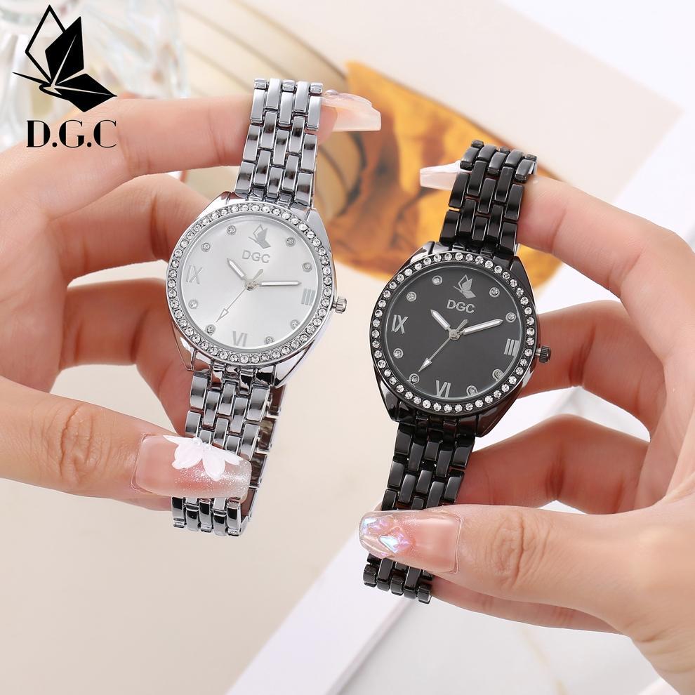 LIMITED DGC JAM TANGAN WANITA RANTAI EMAS JAM TANGAN WANITA KOREA ANALOG BERLIAN EMAS ELEGAN MEWAH E