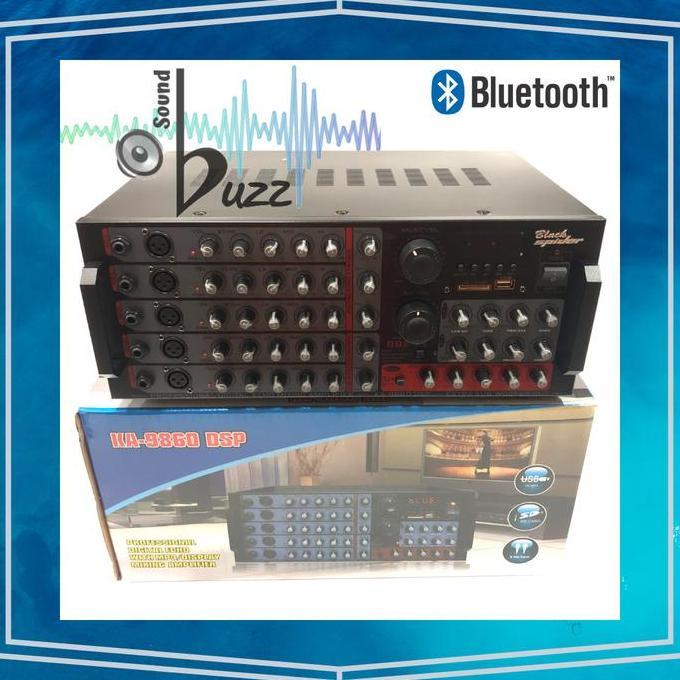 TERLARIS BLACK SPIDER KA 9860 DSP DITAL ECHO MIXING AMPLIFIER + MP3 BLUETOOTH