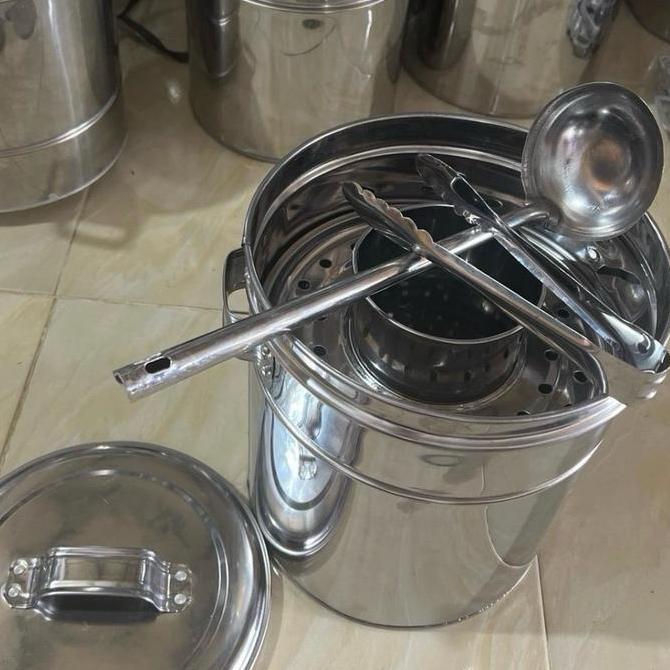 Dandang Bakso Mini Size 24 Stainless