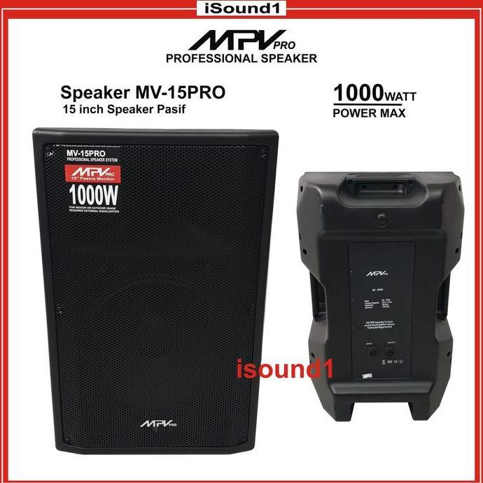 TERLARIS SPEAKER PASIF MPV MV-15PRO 15 INCH 15 IN 15IN ORINAL 1 PCS FULL RAM