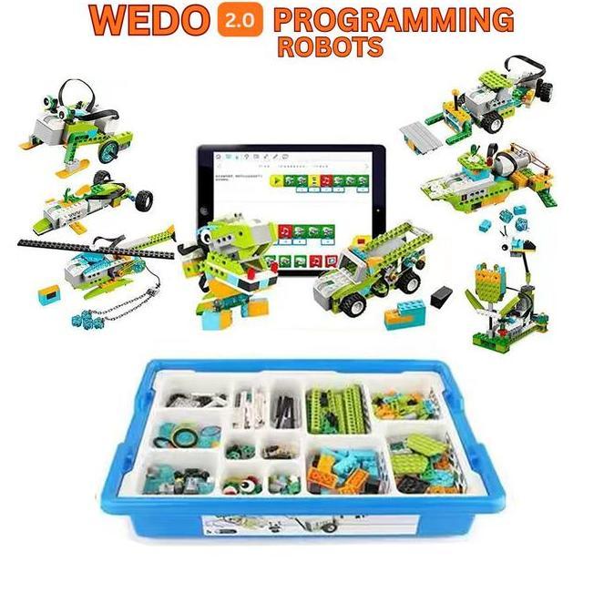 Argipratamashop - Wedo Coding Robot Brick Block Mainan Edukasi Anak Pc Tablet Kompatibel Stem Progra