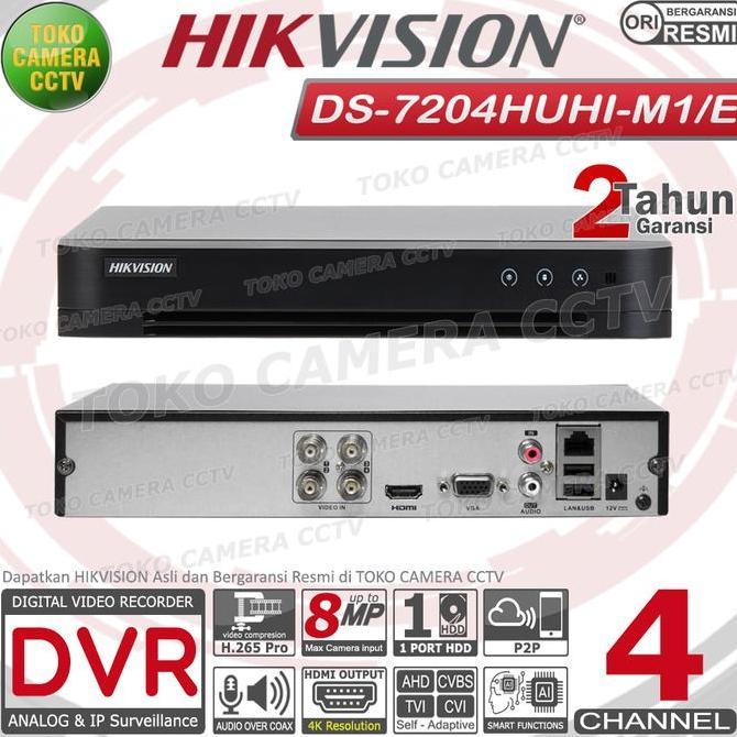 TERLARIS DVR RECORDER CCTV HIKVISION 4 CHANNEL CCTV HIKVISION 4CH 5MP