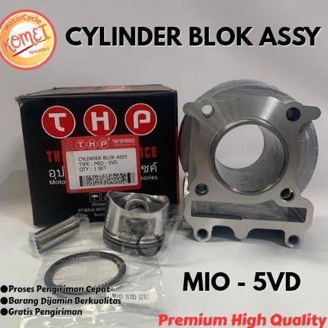 Murah [Komet] Blok Seher Assy Cylinder Blok Mio Bore Up 58.5/ Mio 5Vd/Mio Sporty/Fino/Mio Soul/Nuvo/