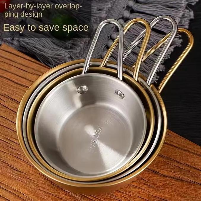 TERLARIS Korean Serving Bowl Stainess Steel 304 Cup | Mangkok Saji Sayur Nasi gratis ongkir